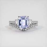 2.53 Ct. Violet Sapphire Ring, Platinum 950 1