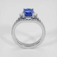3.11 Ct. Blue Sapphire Ring, Platinum 950 3