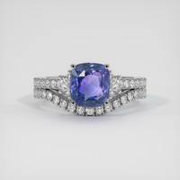 3.03 Ct. Color Change Sapphire Ring, Platinum 950 1