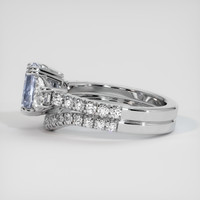2.10 Ct. Blue Sapphire Ring, Platinum 950 4