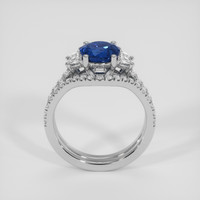 2.06 Ct. Blue Sapphire Ring, Platinum 950 3