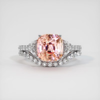 2.33 Ct. Padparadscha Sapphire Ring, Platinum 950 1