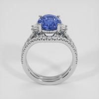 3.25 Ct. Blue Sapphire Ring, Platinum 950 3