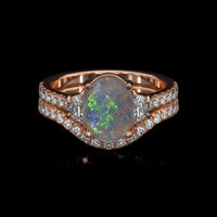 1.15 Ct. Gemstone Ring, 14K Rose Gold 1