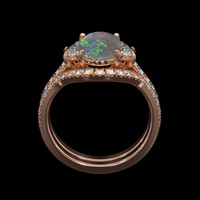 1.15 Ct. Gemstone Ring, 14K Rose Gold 3