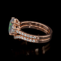 1.15 Ct. Gemstone Ring, 14K Rose Gold 4