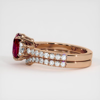 2.92 Ct. Ruby Ring, 14K Rose Gold 4