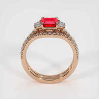 1.22 Ct. Ruby Ring, 14K Rose Gold 3