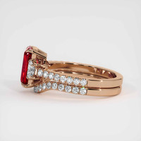 2.01 Ct. Ruby Ring, 14K Rose Gold 4