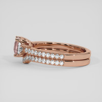 1.06 Ct. Padparadscha Sapphire Ring, 14K Rose Gold 4