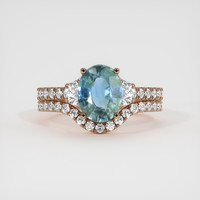 1.81 Ct. Sapphire Ring, 14K Rose Gold 1
