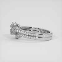 2.05 Ct. White Sapphire Ring, Silver 4
