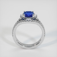 1.57 Ct. Blue Sapphire Ring, 10K White Gold 3