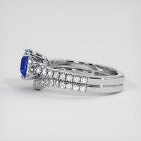 1.57 Ct. Blue Sapphire Ring, 10K White Gold 4