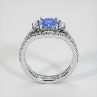 1.86 Ct. Blue Sapphire Ring, 10K White Gold 3