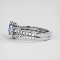 1.86 Ct. Blue Sapphire Ring, 10K White Gold 4