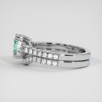 0.81 Ct. Gemstone Ring, 14K White Gold 4