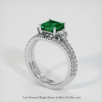 2.16 Ct. Gemstone Ring, 14K White Gold 2