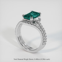 2.42 Ct. Gemstone Ring, 14K White Gold 2