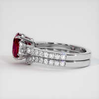 2.92 Ct. Ruby Ring, 14K White Gold 4