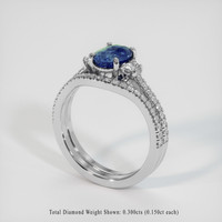 2.03 Ct. Sapphire Ring, 14K White Gold 2