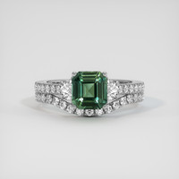2.06 Ct. Sapphire Ring, 14K White Gold 1