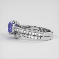 3.03 Ct. Color Change Sapphire Ring, 14K White Gold 4