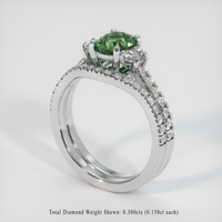 1.06 Ct. Sapphire Ring, 14K White Gold 2