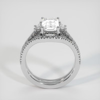 2.22 Ct. White Sapphire Ring, 14K White Gold 3