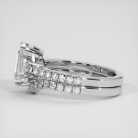 2.22 Ct. White Sapphire Ring, 14K White Gold 4