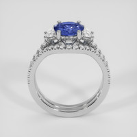 1.55 Ct. Blue Sapphire Ring, 18K White Gold 3