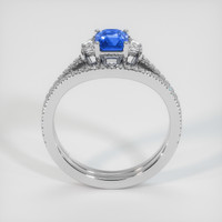 1.03 Ct. Sapphire Ring, 18K White Gold 3