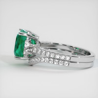 4.09 Ct. Emerald Ring, 18K White Gold 4
