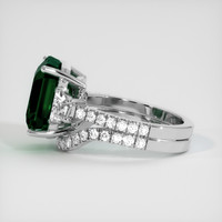 6.60 Ct. Emerald Ring, 18K White Gold 4