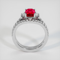 2.08 Ct. Ruby Ring, 18K White Gold 3