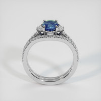 2.03 Ct. Bi Color Sapphire Ring, 18K White Gold 3