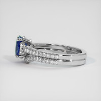 2.03 Ct. Bi Color Sapphire Ring, 18K White Gold 4