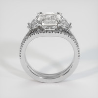 3.04 Ct. Grey Sapphire Ring, 18K White Gold 3
