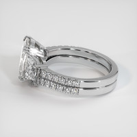 3.04 Ct. Grey Sapphire Ring, 18K White Gold 4