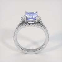2.53 Ct. Violet Sapphire Ring, 18K White Gold 3
