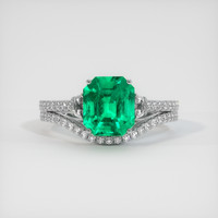 5.07 Ct. Emerald Ring, 18K White Gold 1