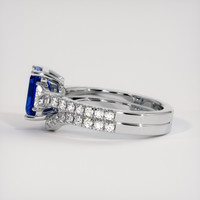 1.83 Ct. Blue Sapphire Ring, 18K White Gold 4