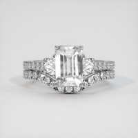 2.22 Ct. White Sapphire Ring, 18K White Gold 1
