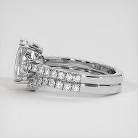 2.22 Ct. White Sapphire Ring, 18K White Gold 4