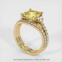 3.77 Ct. Yellow Sapphire Ring, 10K Yellow Gold 2