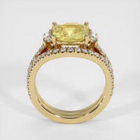 3.77 Ct. Yellow Sapphire Ring, 10K Yellow Gold 3