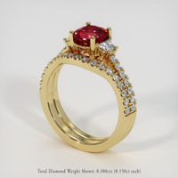 1.52 Ct. Gemstone Ring, 14K Yellow Gold 2