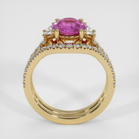 1.84 Ct. Pink Sapphire Ring, 14K Yellow Gold 3