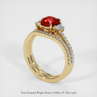 1.68 Ct. Ruby Ring, 14K Yellow Gold 2