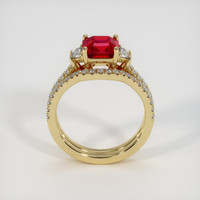 2.08 Ct. Ruby Ring, 14K Yellow Gold 3